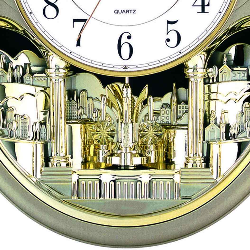 Baxter Musical Wall Clock Gold 43cm PWA020 3