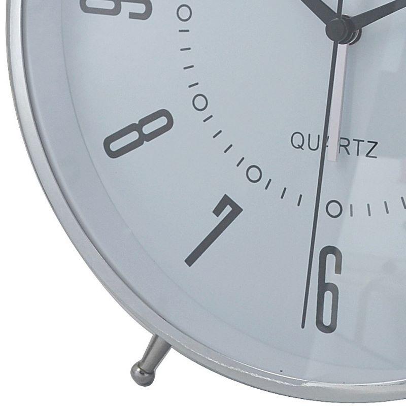 Baxter Rhodey Extra Large Bell Alarm Clock Silver 29cm B8 SIL 3