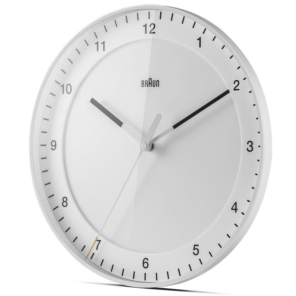 Braun Classic Analogue Wall Clock White 30cm BC17W 3