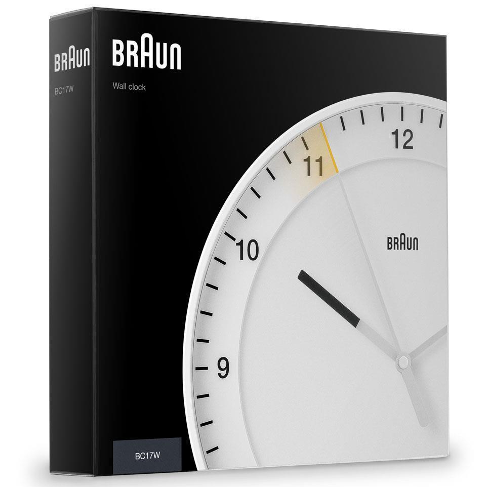 Braun Classic Analogue Wall Clock White 30cm BC17W 6