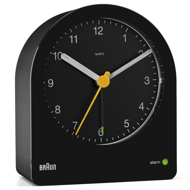 Braun Classic Dome Analogue Alarm Clock Black 10cm BC22B 1