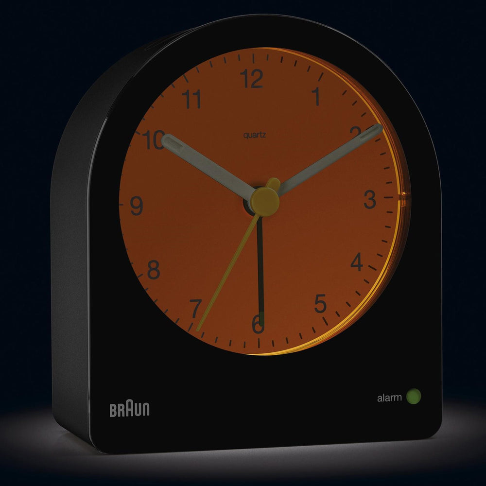 Braun Classic Dome Analogue Alarm Clock Black 10cm BC22B 2