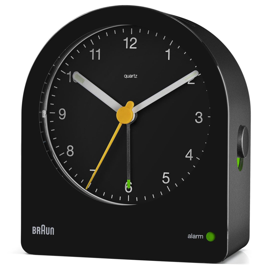 Braun Classic Dome Analogue Alarm Clock Black 10cm BC22B 3