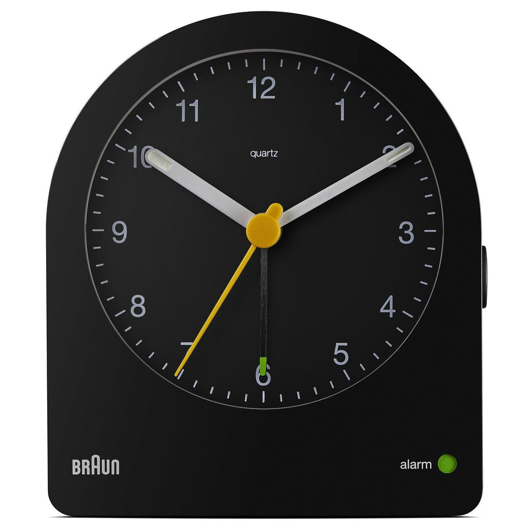 Braun Classic Dome Analogue Alarm Clock Black 10cm BC22B 5