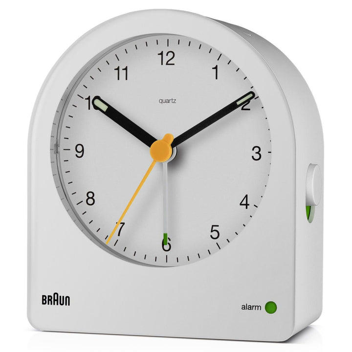 Braun Classic Dome Analogue Alarm Clock White 10cm BC22W 3