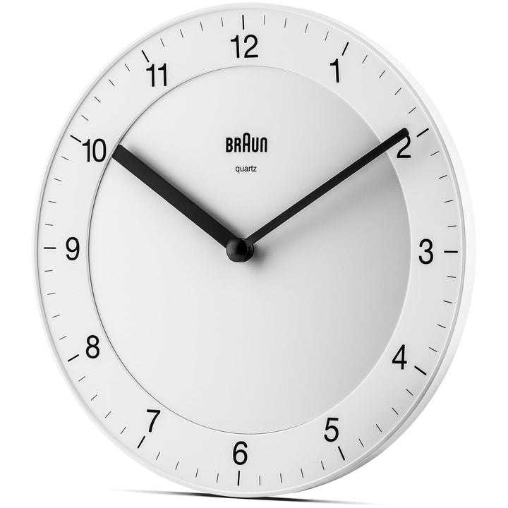 Braun Classic Open Analogue Wall Clock White 20cm BC06W 2