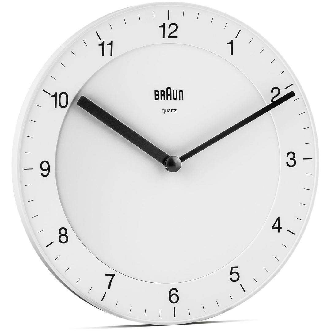 Braun Classic Open Analogue Wall Clock White 20cm BC06W 3