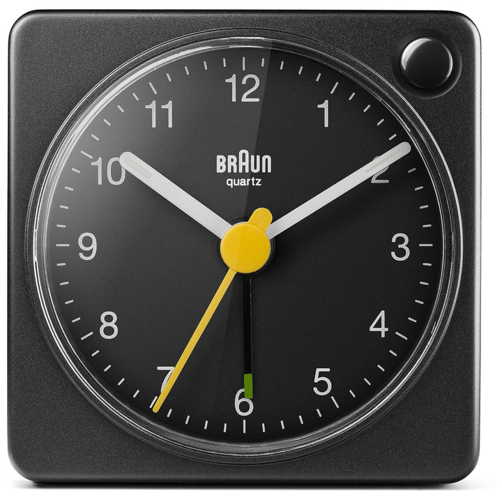 Braun Classic Travel Analogue Alarm Clock Black 6cm BC02XB 1