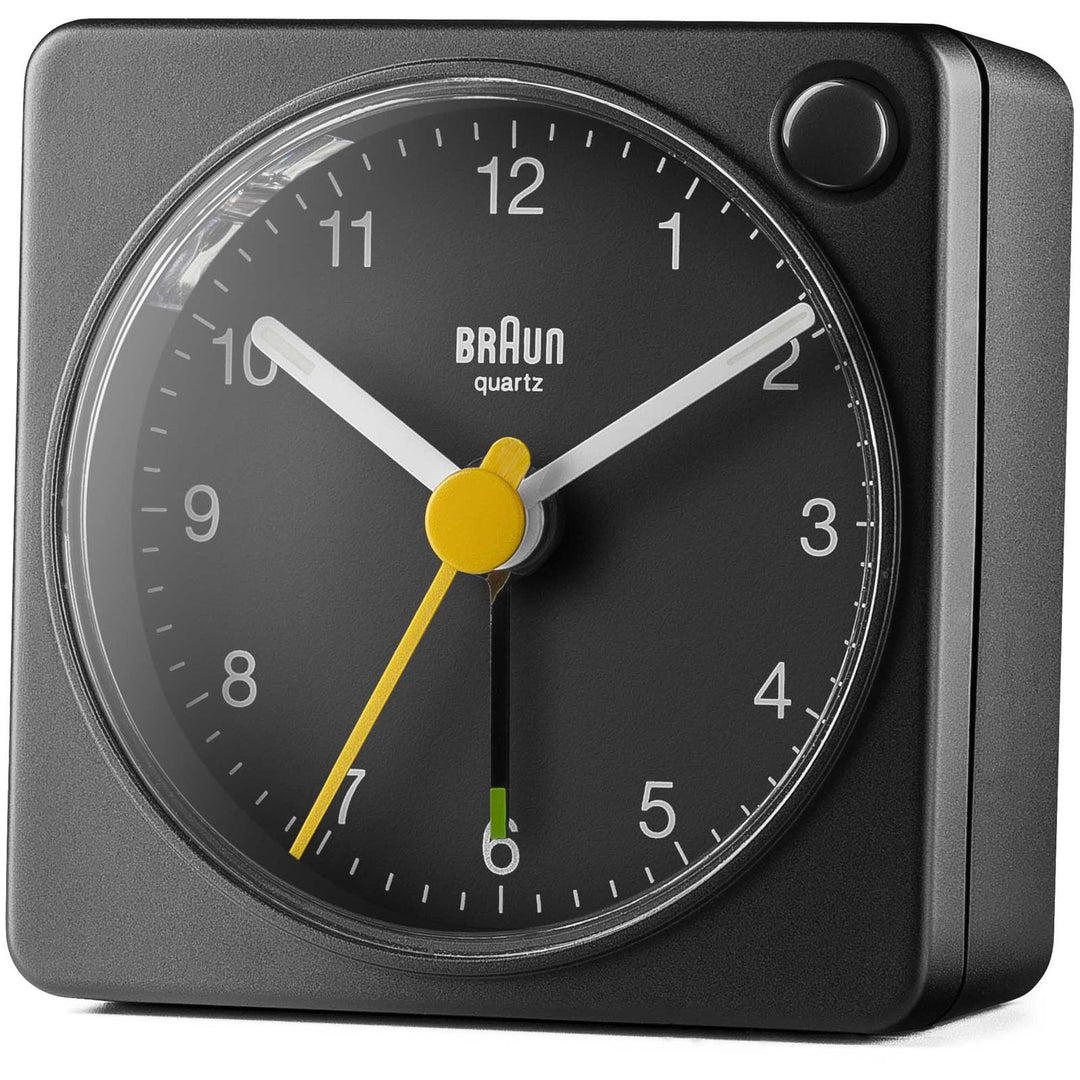 Braun Classic Travel Analogue Alarm Clock Black 6cm BC02XB 2