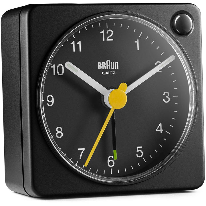 Braun Classic Travel Analogue Alarm Clock Black 6cm BC02XB 3