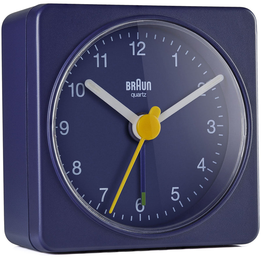 Braun Classic Travel Analogue Alarm Clock Blue 6cm BC02BL 3