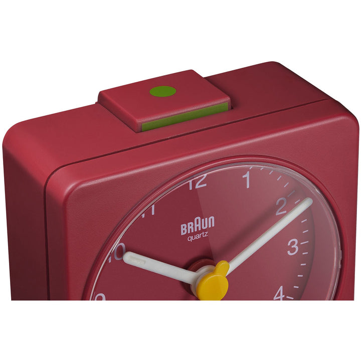 Braun Classic Travel Analogue Alarm Clock Red 6cm BC02R 5