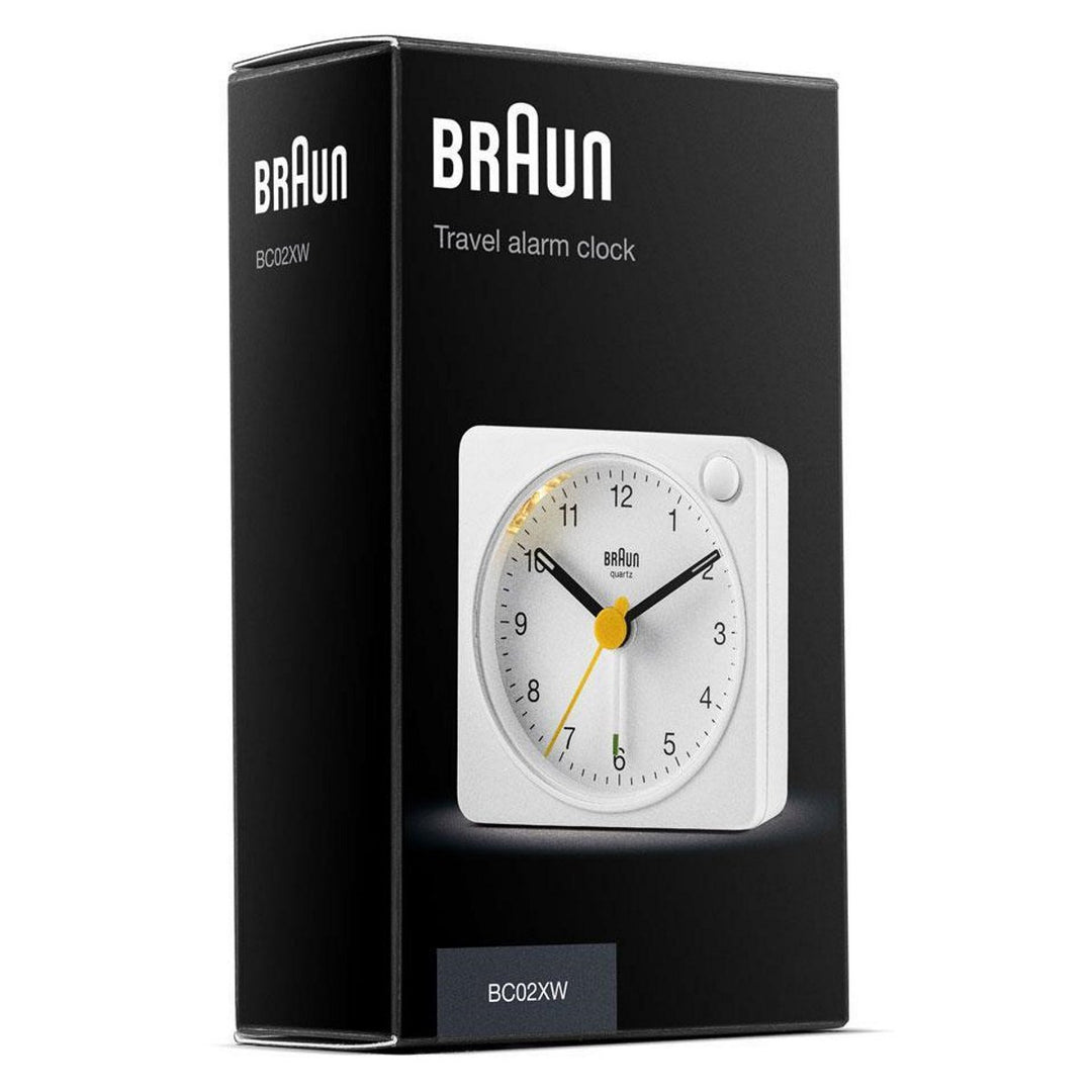Braun Classic Travel Analogue Alarm Clock White 6cm BC02XW 7