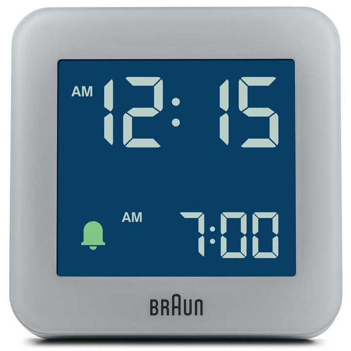 Braun Digital Alarm Clock Grey 8cm BC09G 3