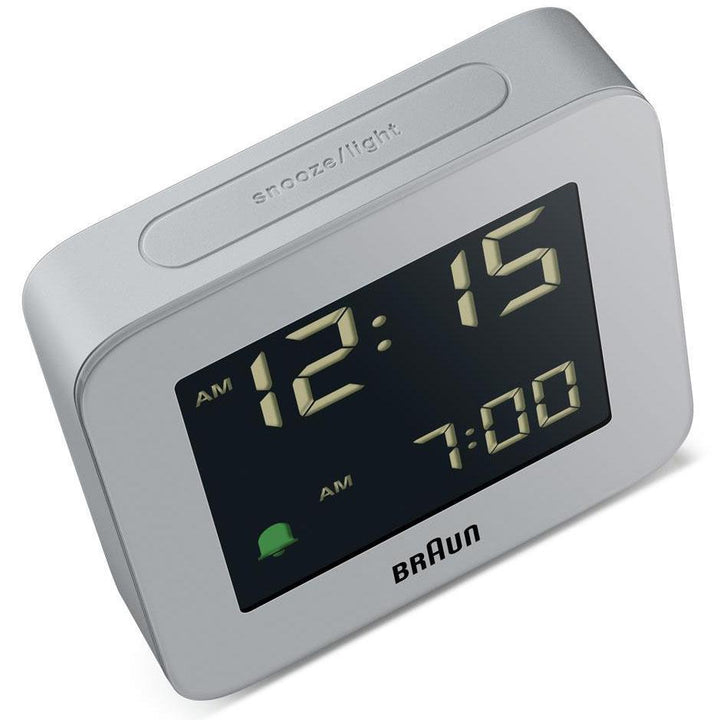 Braun Digital Alarm Clock Grey 8cm BC09G 6