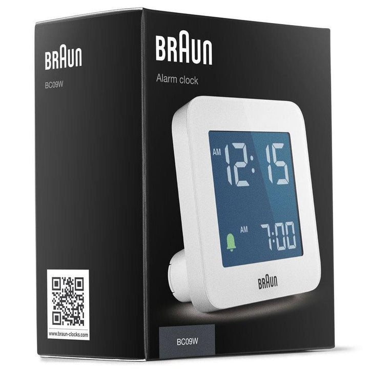 Braun Digital Alarm Clock White 8cm BC09W 4