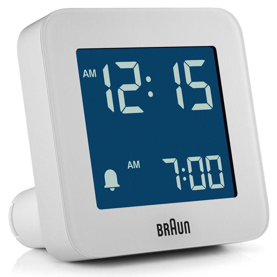 Braun Digital Alarm Clock White 8cm BC09W 7