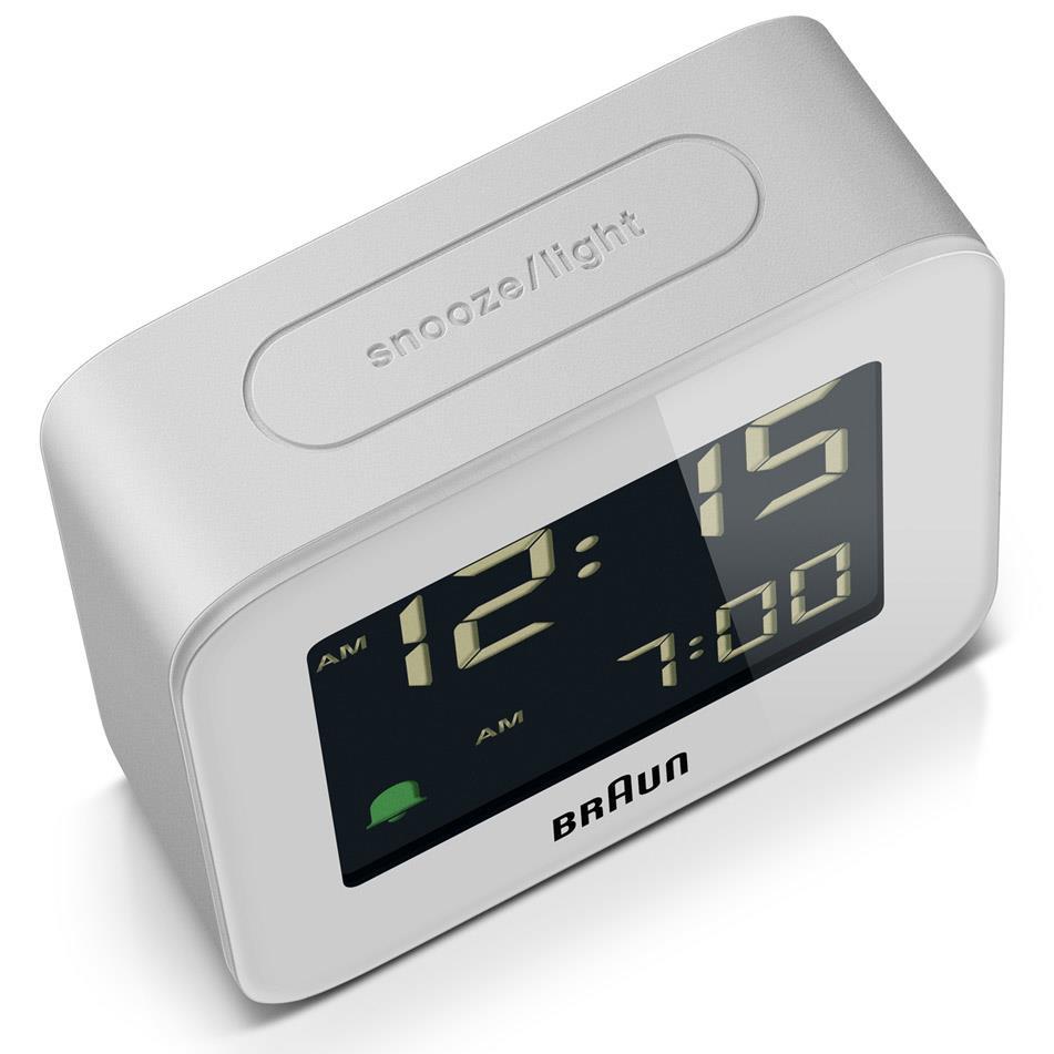 Braun Digital Travel Alarm Clock 6cm BC08W 6