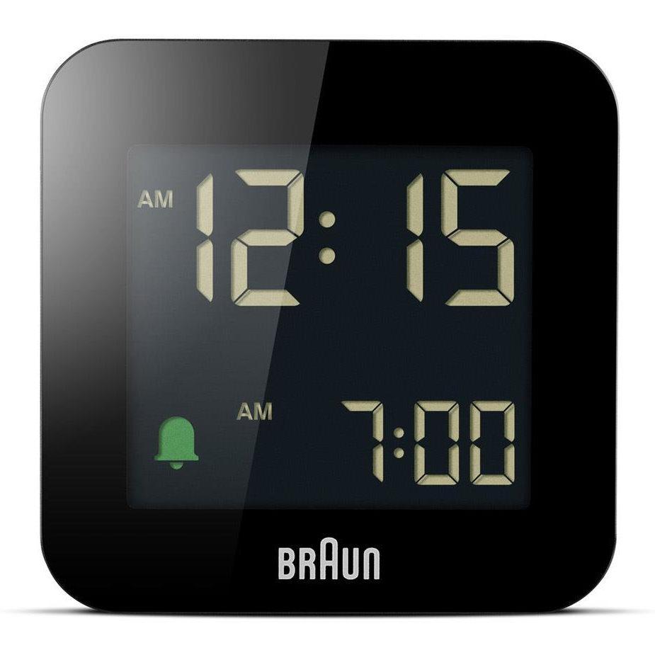 Braun Digital Travel Alarm Clock Black 6cm BC08B 2