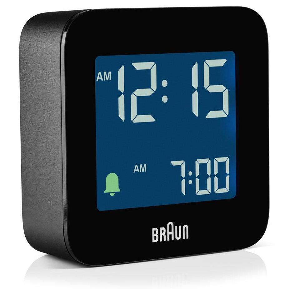 Braun Digital Travel Alarm Clock Black 6cm BC08B 5