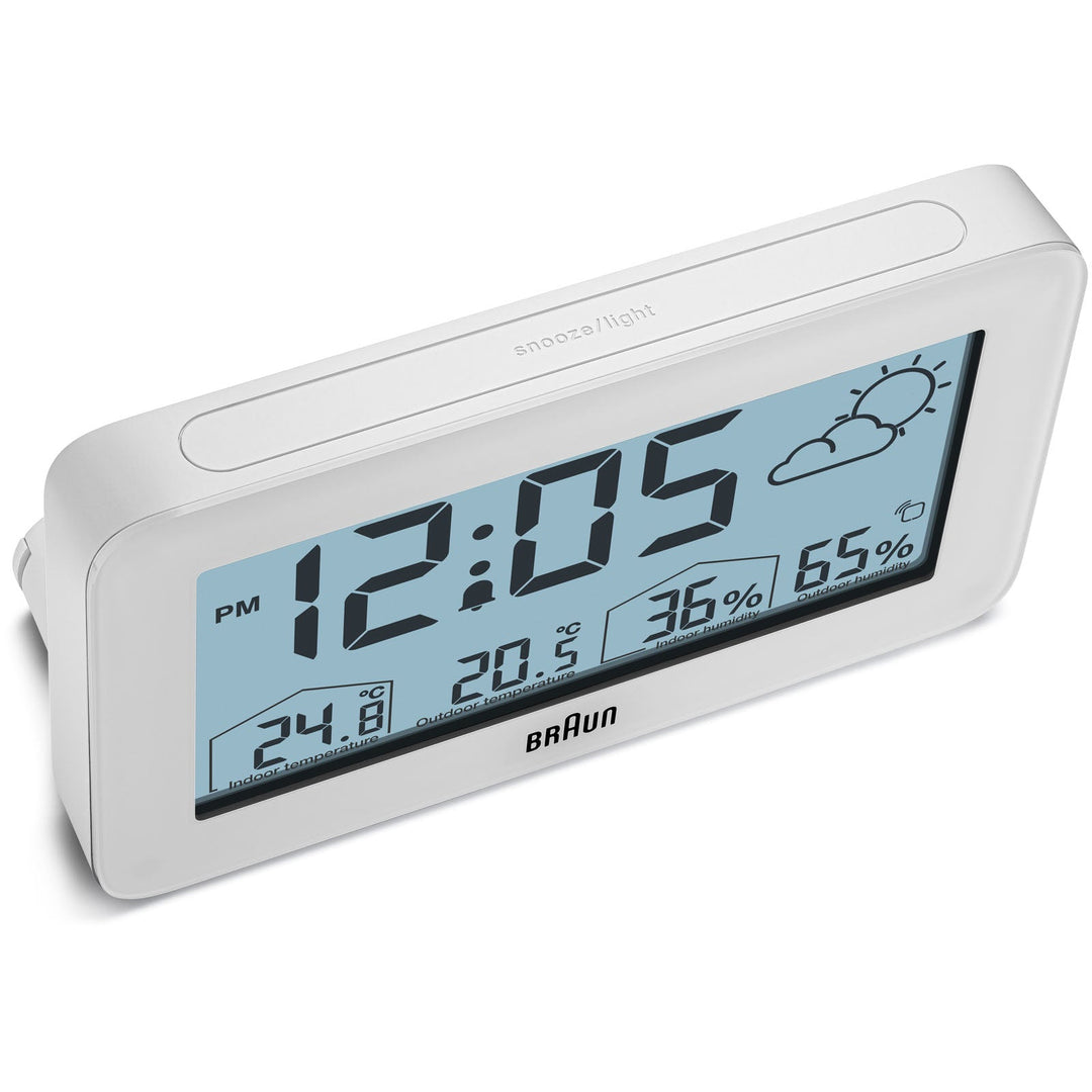 Braun Digital Weather Station Alarm Clock White 14cm BC13WP 10
