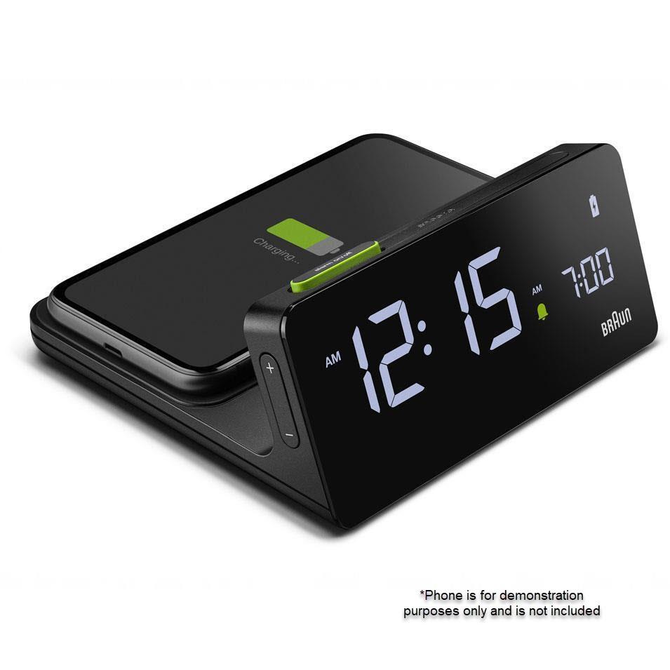 Braun Wireless Charging Digital Alarm Clock 14cm BC21 7