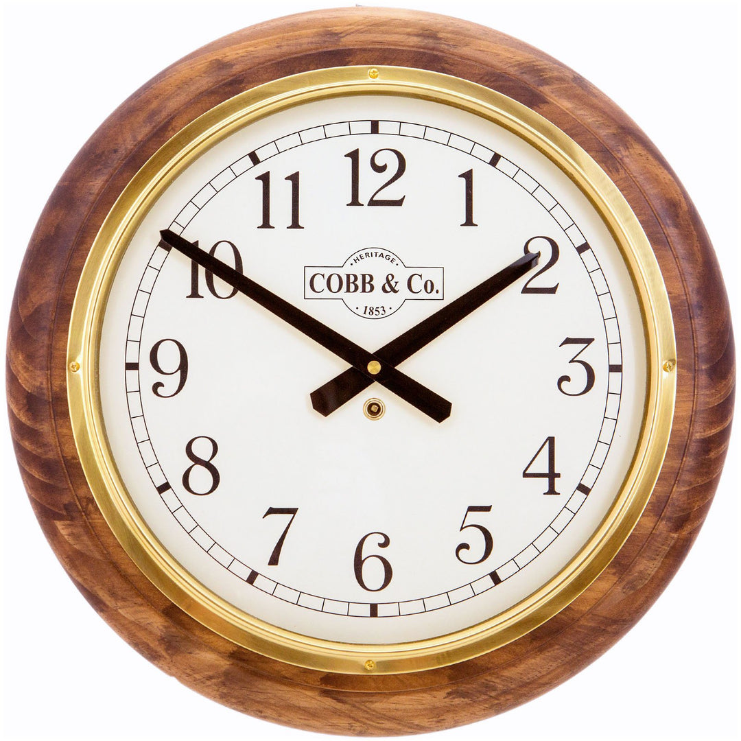 COBB Co Heritage Large Railway Wall Clock Satin Antique Numbers 40cm 65096 4