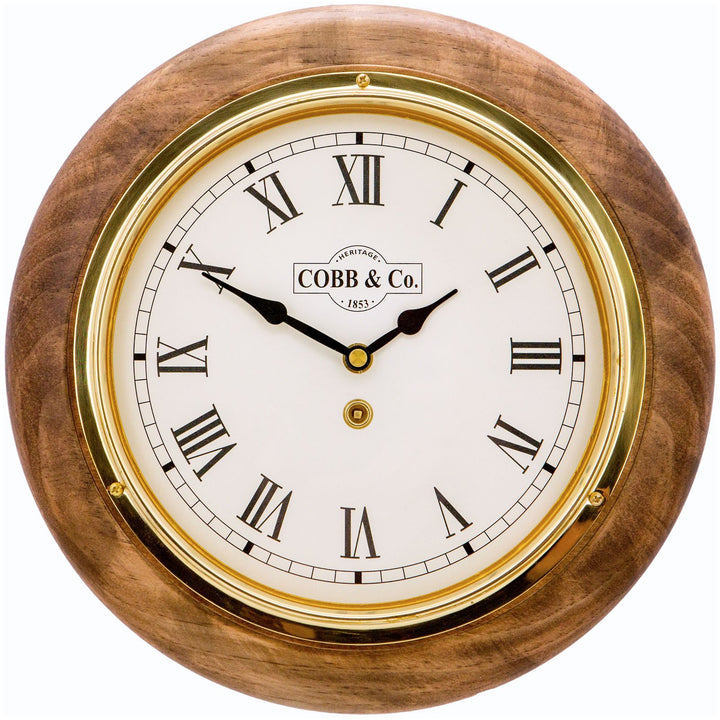 COBB Co Heritage Small Railway Wall Clock Satin Antique Roman 28cm 65018 4