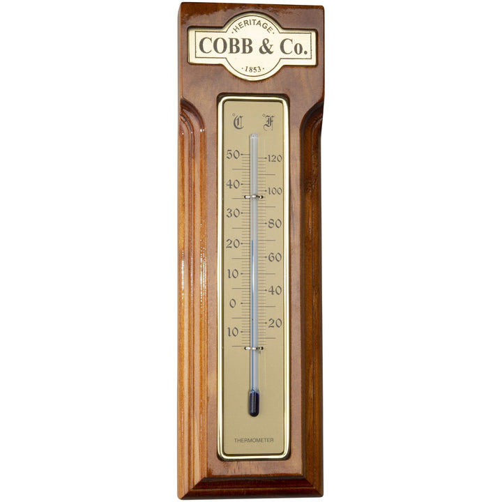 COBB Co Heritage Thermometer Gloss Oak 25cm 66160 4