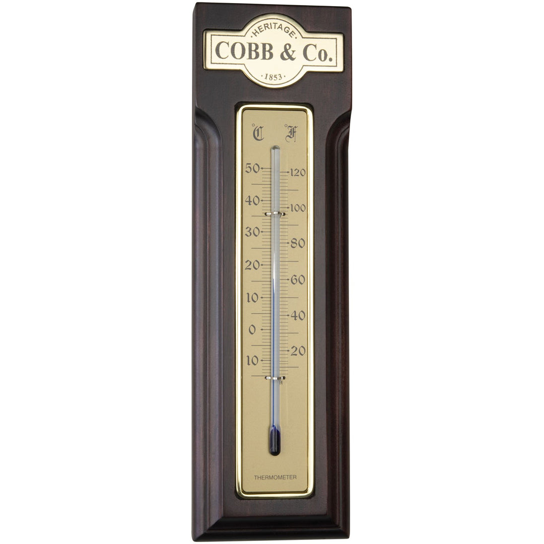 COBB Co Thermometer Satin Mahogany 25cm 66173 4
