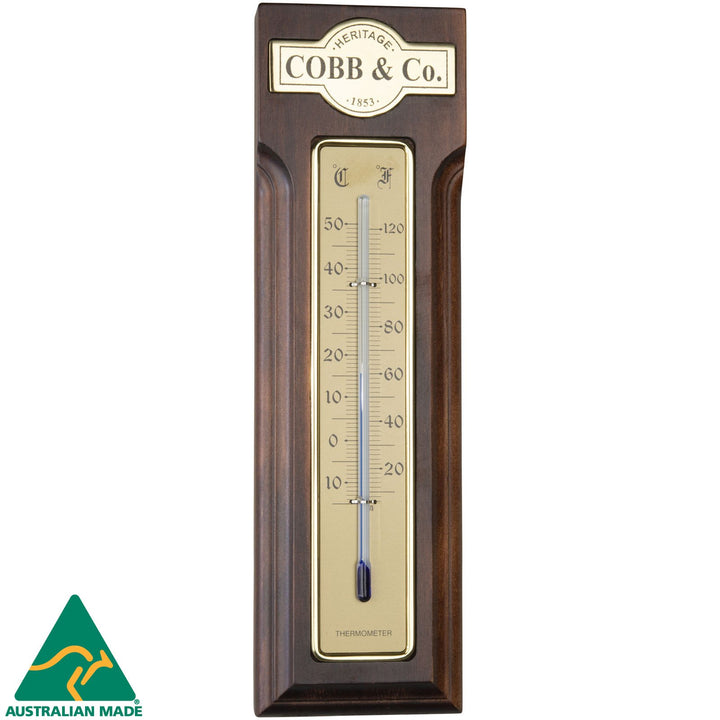 COBB Co Thermometer Satin Walnut 25cm 66174 1