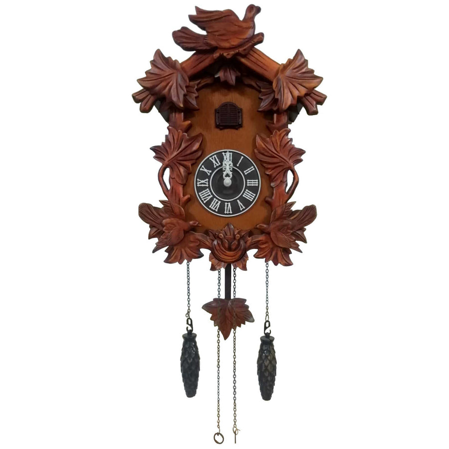 Cambridge Forest Leaves Bird Cuckoo Clock 38cm WW058 1