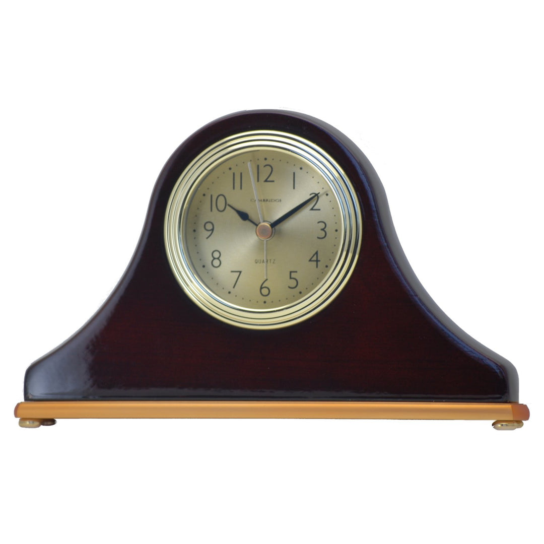 Cambridge Lola Dark Wooden Alarm Clock 20cm T004-A 1