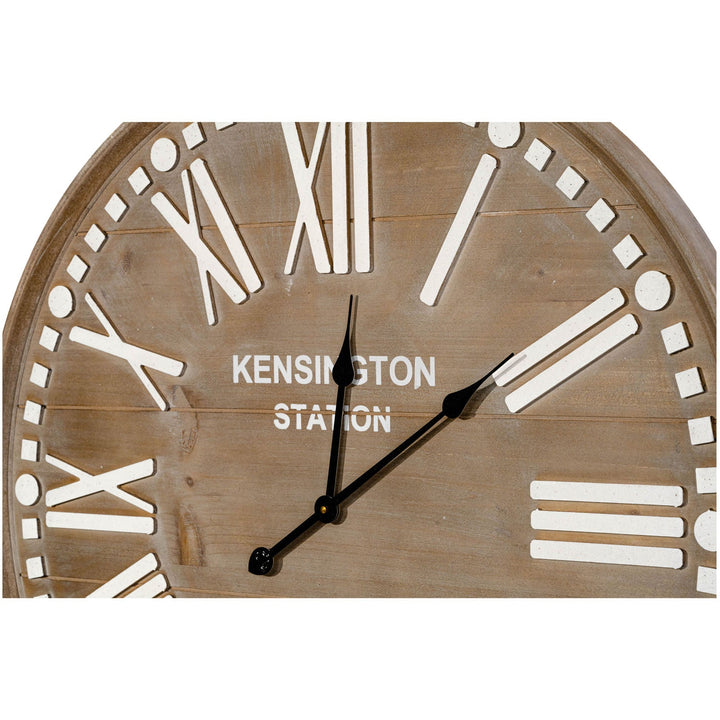 Casa Uno Large Kensington Station Vintage Wood Panels Wall Clock 80cm ME113 3