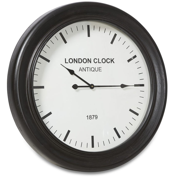 Casa Uno London Classic Wall Clock Black 78cm ME103 2