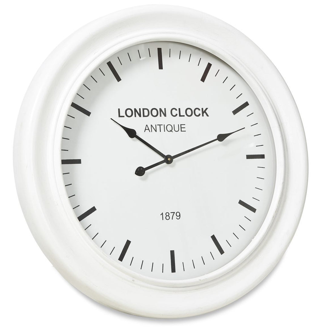 Casa Uno London Classic Wall Clock White 78cm ME104 2