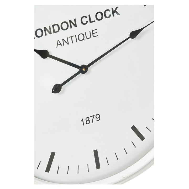 Casa Uno London Classic Wall Clock White 78cm ME104 3