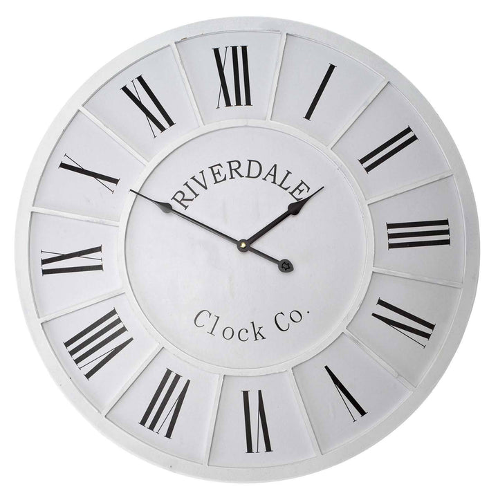 Casa Uno Riverdale Rod Wall Clock 60cm ME15 Front