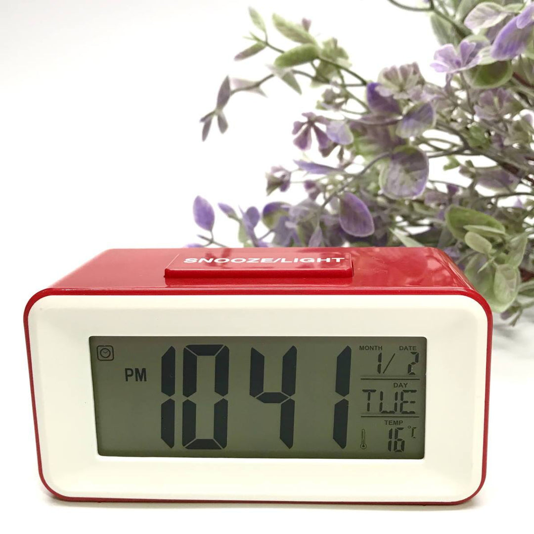 Checkmate Brycen Multifunction Digital Alarm Clock Red 11cm VGW-3620-RED 1
