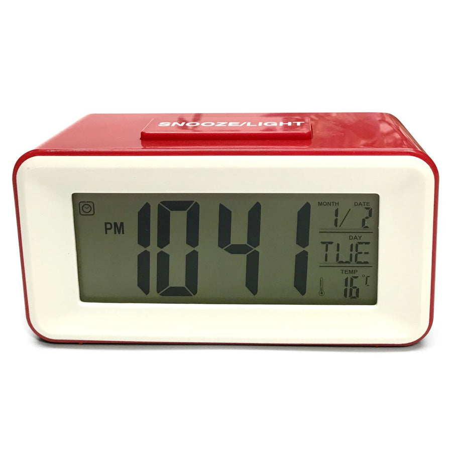 Checkmate Brycen Multifunction Digital Alarm Clock Red 11cm VGW-3620-RED 2