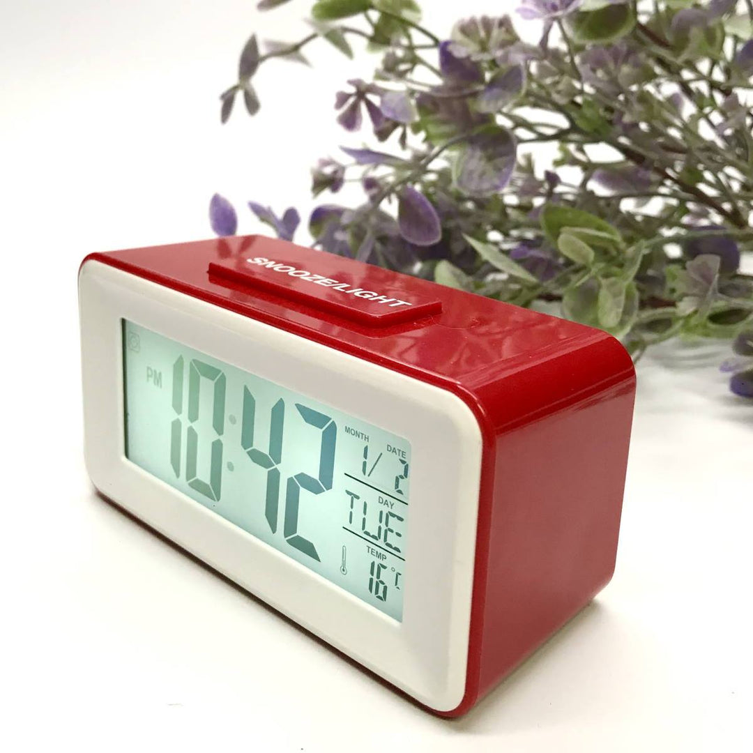 Checkmate Brycen Multifunction Digital Alarm Clock Red 11cm VGW-3620-RED 5