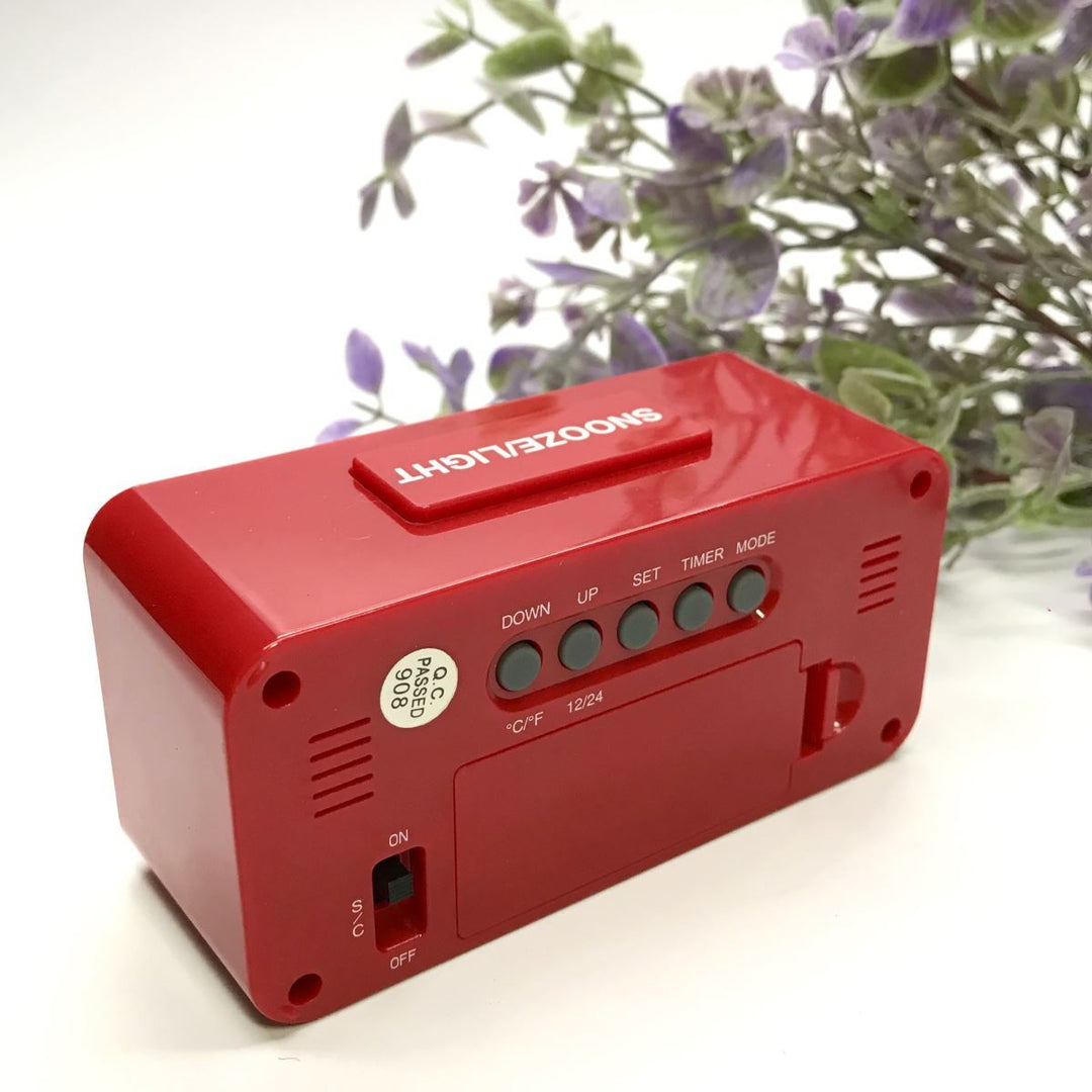 Checkmate Brycen Multifunction Digital Alarm Clock Red 11cm VGW-3620-RED 6