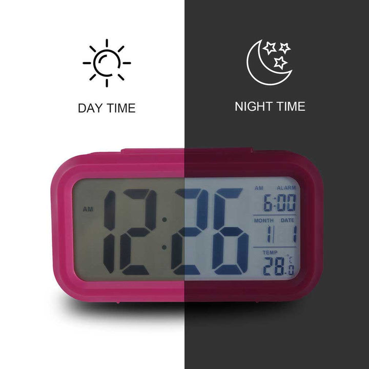 Checkmate Chapman Multifunction Digital Alarm Clock Pink 14cm VGW-1065Pink Back2