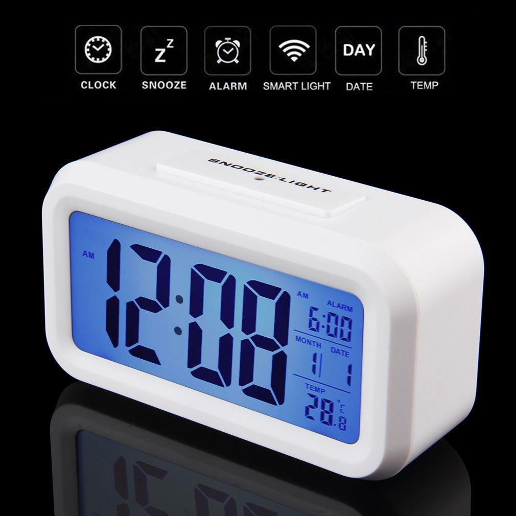 Checkmate Chapman Multifunction Digital Alarm Clock White 14cm VGW-1065White Top