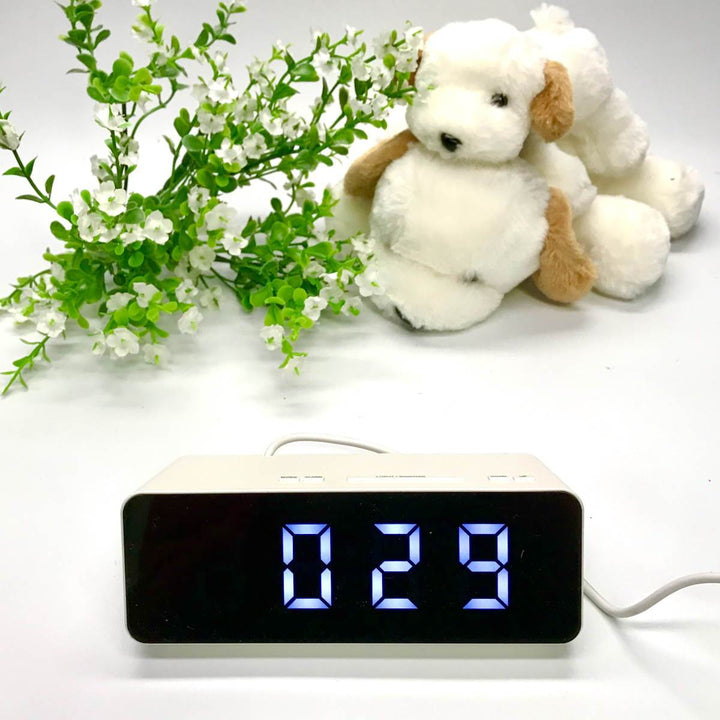 Checkmate Holland Multifunction Digital Alarm Clock White 16cm VGW-8211-WHI 1