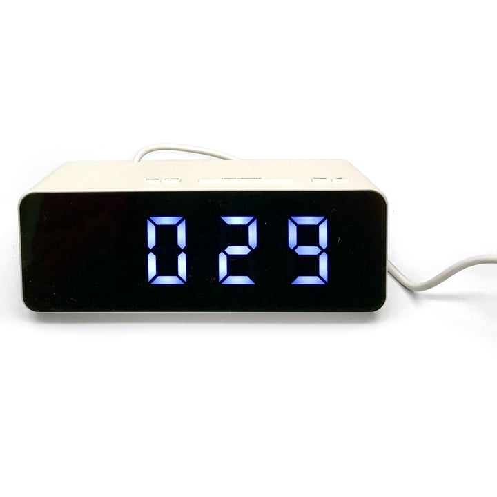 Checkmate Holland Multifunction Digital Alarm Clock White 16cm VGW-8211-WHI 2