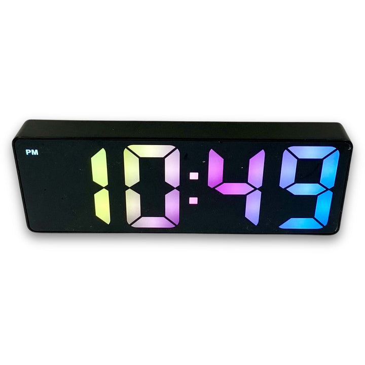 Checkmate Howie Rainbow LCD Alarm Clock Black 16cm VGW-725B 2