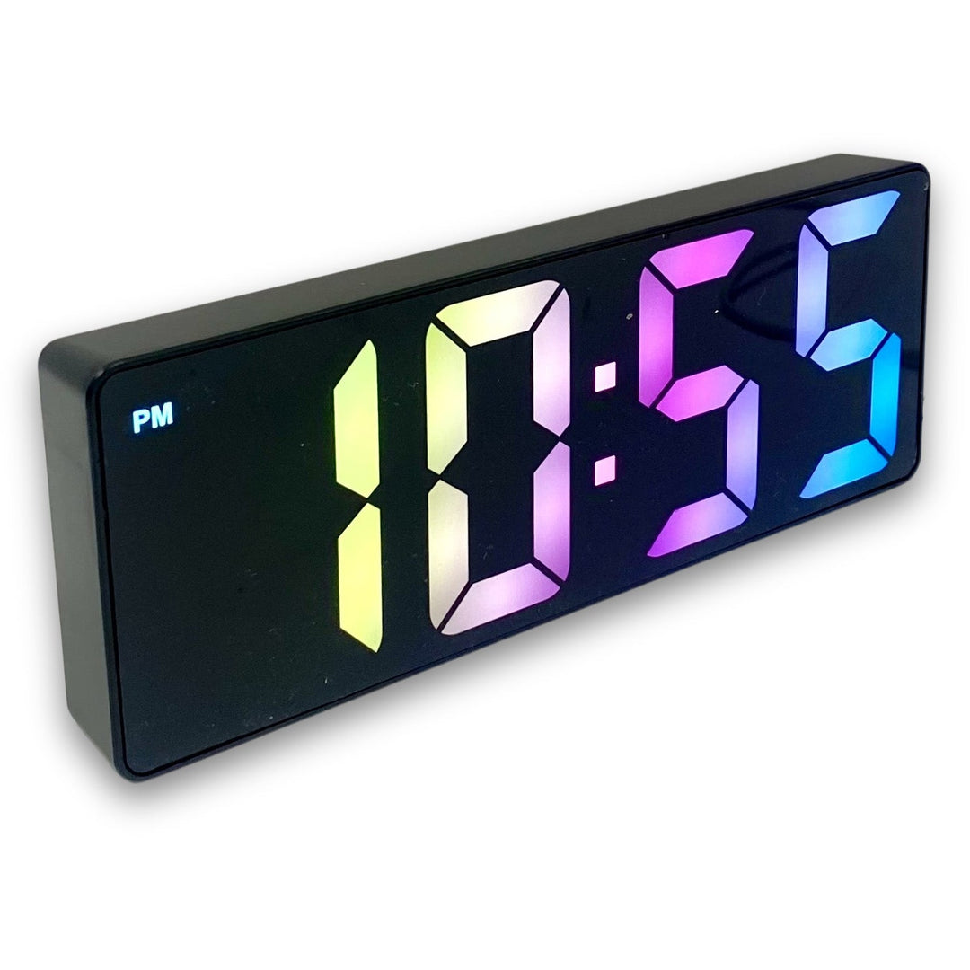 Checkmate Howie Rainbow LCD Alarm Clock Black 16cm VGW-725B 3
