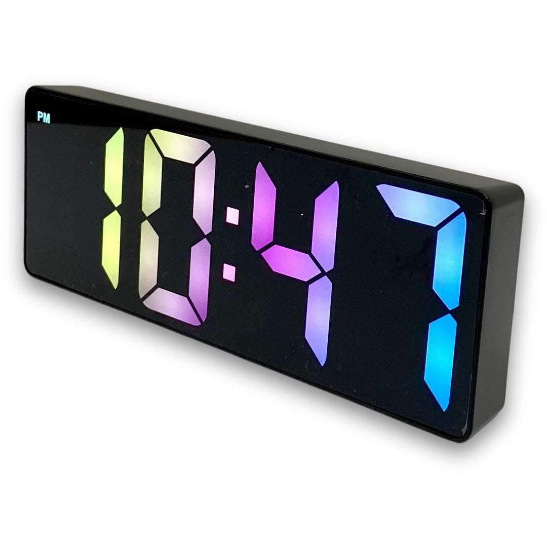 Checkmate Howie Rainbow LCD Alarm Clock Black 16cm VGW-725B 4