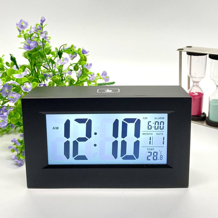 Checkmate Induction Multifuction Digital Alarm Clock Black 16cm VGW-8775 2